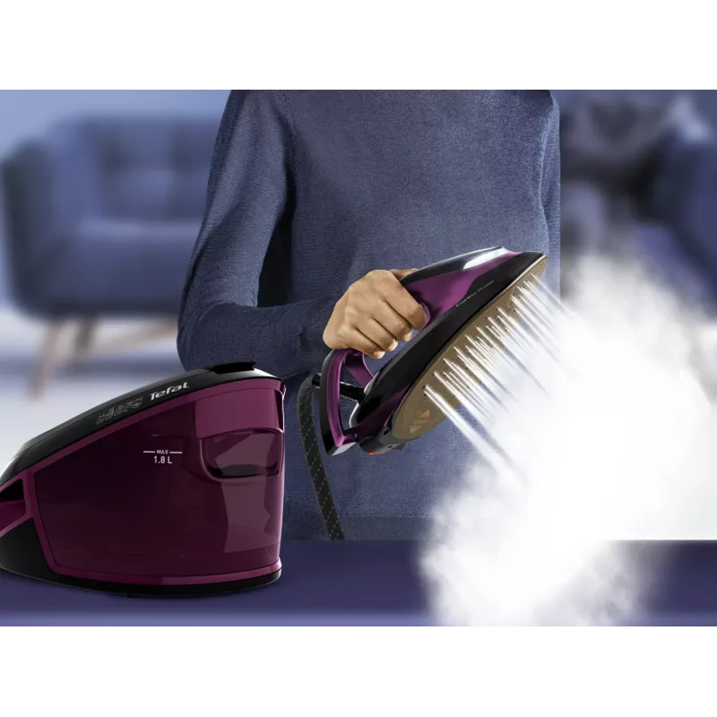 Tefal Express Vision SV8152 2800 W 1,8 L Durilium AirGlide Autoclean padas Violetinė, Juoda