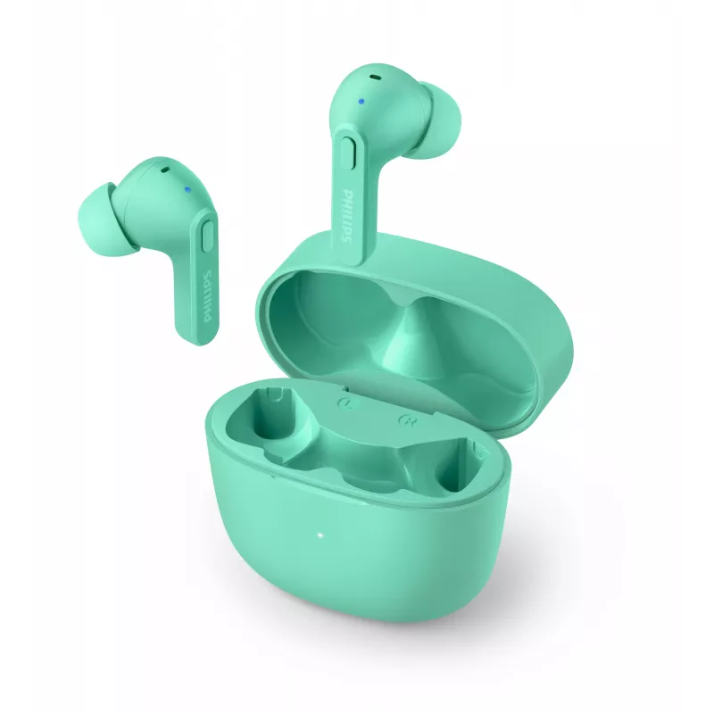 Philips 2000 serijos TAT2206GR/00 ausinės / ausinių rinkinys True Wireless Stereo (TWS) Į ausį Skambučiai / Muzika Bluetooth Turkio spalvos