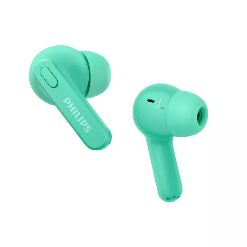 Philips 2000 serijos TAT2206GR/00 ausinės / ausinių rinkinys True Wireless Stereo (TWS) Į ausį Skambučiai / Muzika Bluetooth Turkio spalvos