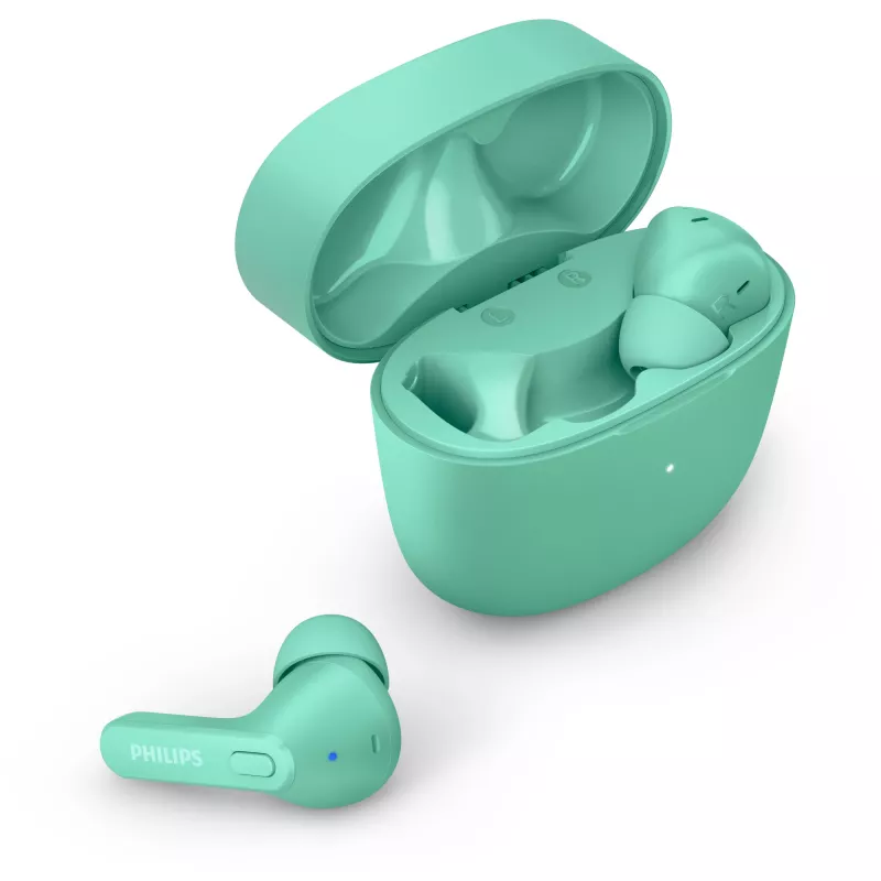 Philips 2000 serijos TAT2206GR/00 ausinės / ausinių rinkinys True Wireless Stereo (TWS) Į ausį Skambučiai / Muzika Bluetooth Turkio spalvos