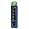 Nevaldomas Gigabit Ethernet jungiklis TRENDnet TI-G51SC, 4x RJ-45 10/100/1000, 10 Gbit/s talpa, 2000 MAC, 9–60 V, montuojamas ant sienos
