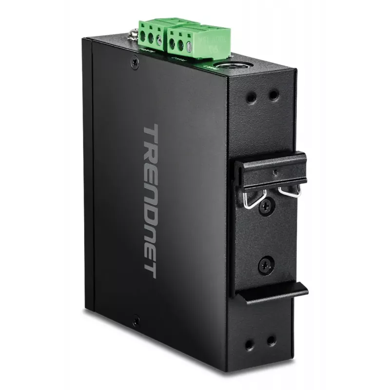 Nevaldomas Gigabit Ethernet jungiklis TRENDnet TI-G51SC, 4x RJ-45 10/100/1000, 10 Gbit/s talpa, 2000 MAC, 9–60 V, montuojamas ant sienos