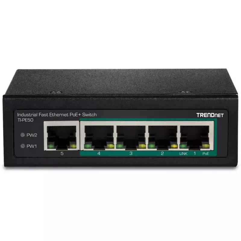 Nevaldomas jungiklis Trendnet TI-PE50 Power over Ethernet juodas