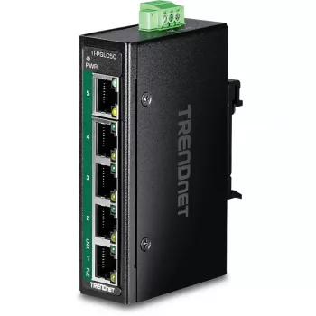 TRENDnet TI-PGLC50 Pramoninis nevaldomas 5 prievadų Gigabit Ethernet PoE+ jungiklis
