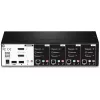 KVM jungiklis Trendnet TK-440DP juodas sidabrinis
