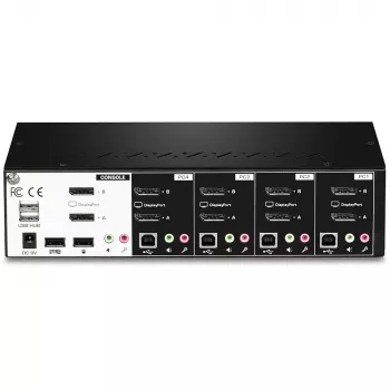 KVM jungiklis Trendnet TK-440DP juodas sidabrinis
