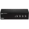 KVM jungiklis Trendnet TK-440DP juodas sidabrinis