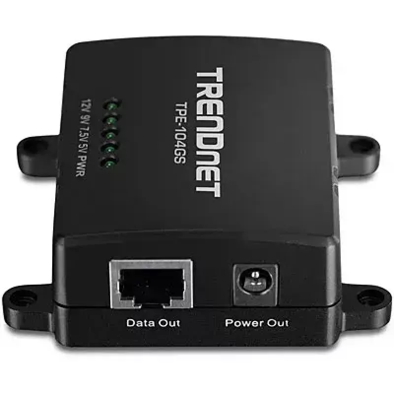 Tinklo skirstytuvas Trendnet TPE-104GS juodas, Power over Ethernet PoE