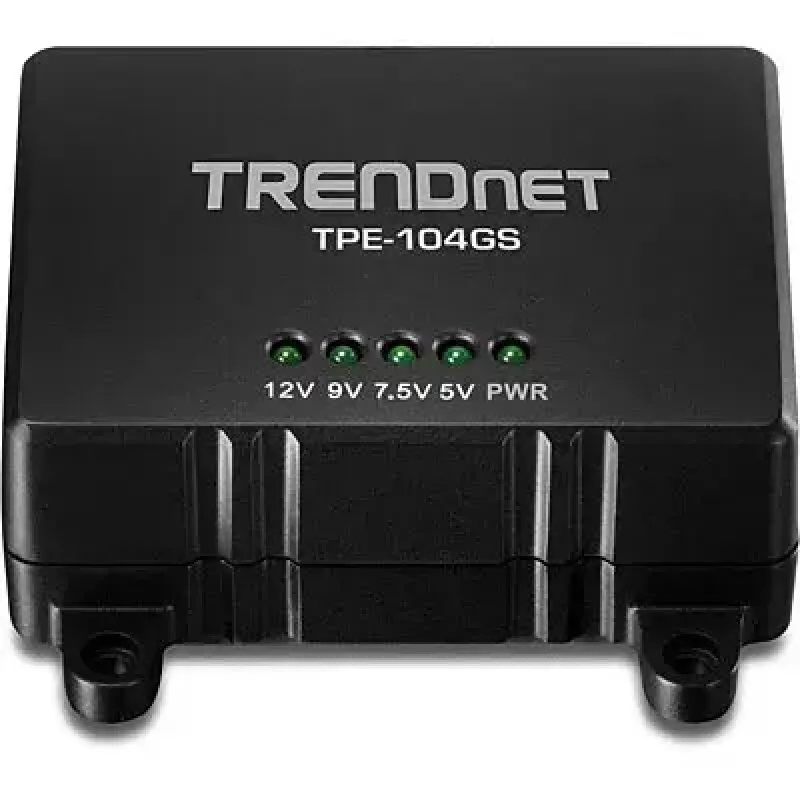 Tinklo skirstytuvas Trendnet TPE-104GS juodas, Power over Ethernet PoE