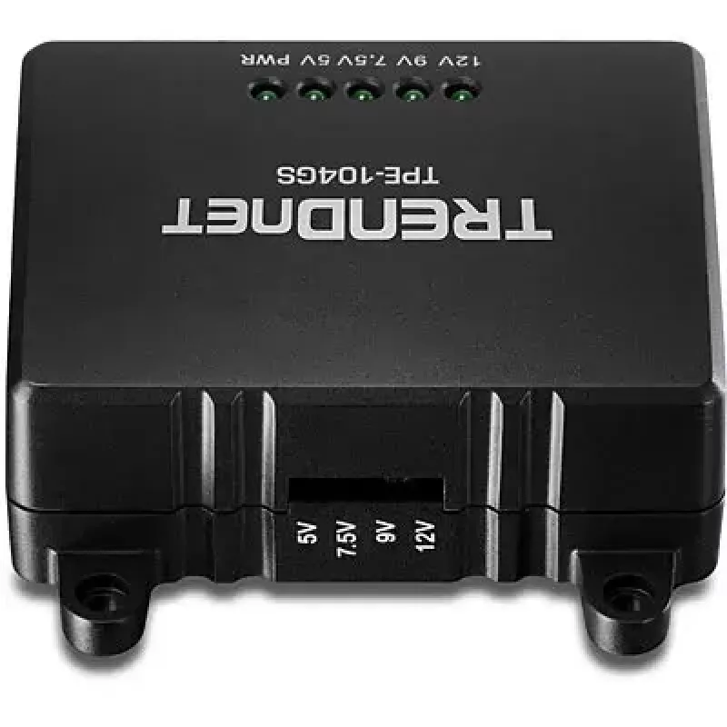 Tinklo skirstytuvas Trendnet TPE-104GS juodas, Power over Ethernet PoE