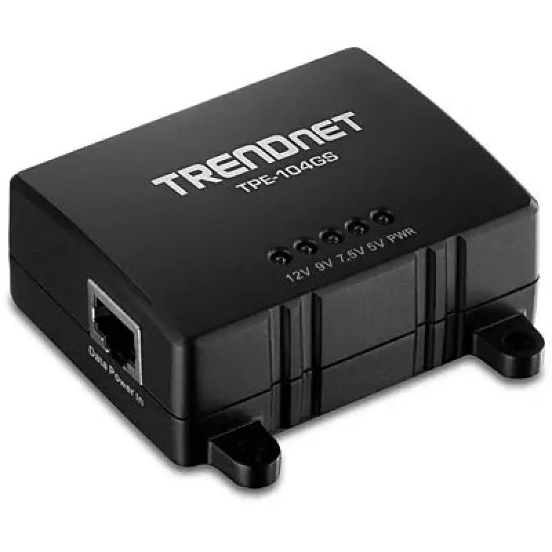 Tinklo skirstytuvas Trendnet TPE-104GS juodas, Power over Ethernet PoE