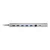 USB Hub ATEN UH3240 Type-C sidabrinis 3.5mm HDMI RJ-45 USB 3.2