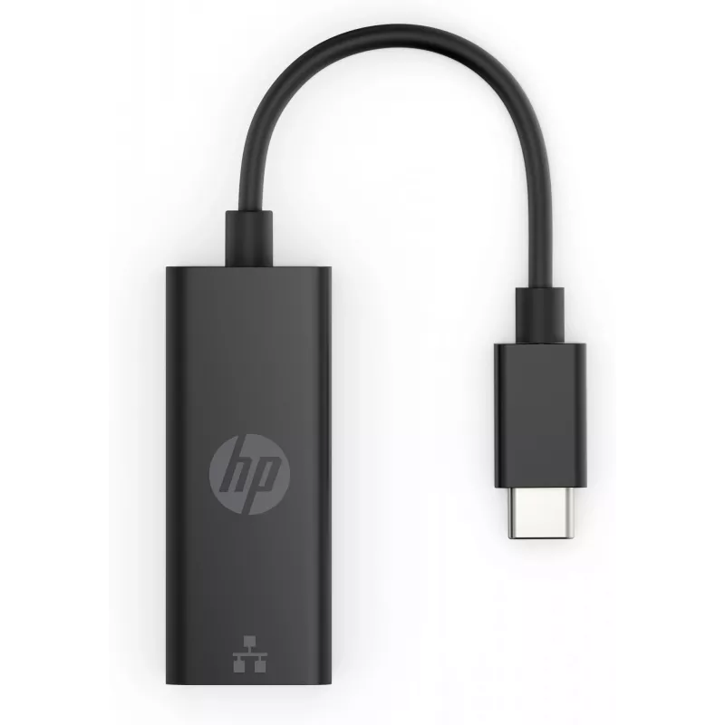 HP USB-C į RJ45 adapteris, USB Type-C, RJ-45, vyriškas, juodas, verslo, Windows 10, Windows 7, Windows 8, Windows 8.1