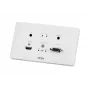ATEN HDMI & VGA HDBaseT siųstuvas su ES sienine plokšte / PoH (4K@100m) (HDBaseT A klasė)