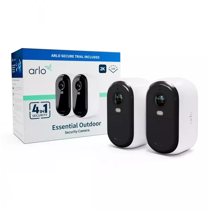 IP stebėjimo kamera Arlo Essential 2K 2560 x 1440 belaidė, vidaus ir lauko