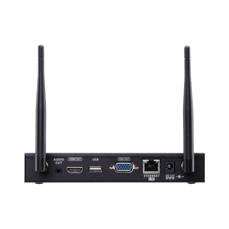 ATEN 4K belaidis pristatymo jungiklis, stalinis, juodas, HDMI, VGA, Wi-Fi 5