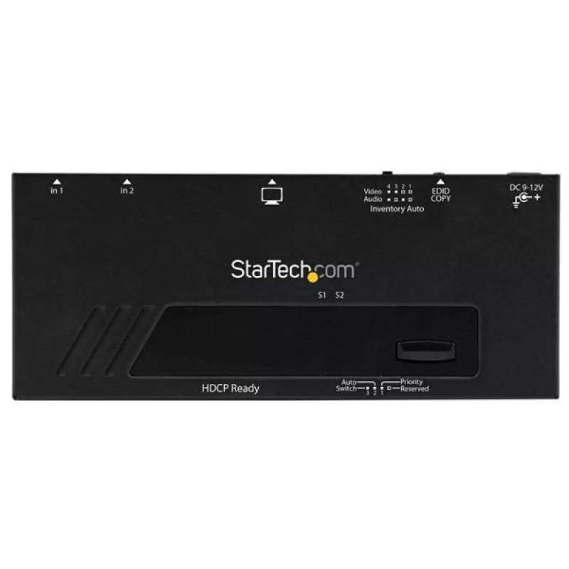 „StarTech.com“ 2 prievadų HDMI jungiklis su automatiniu ir prioritetiniu perjungimu – 1080p