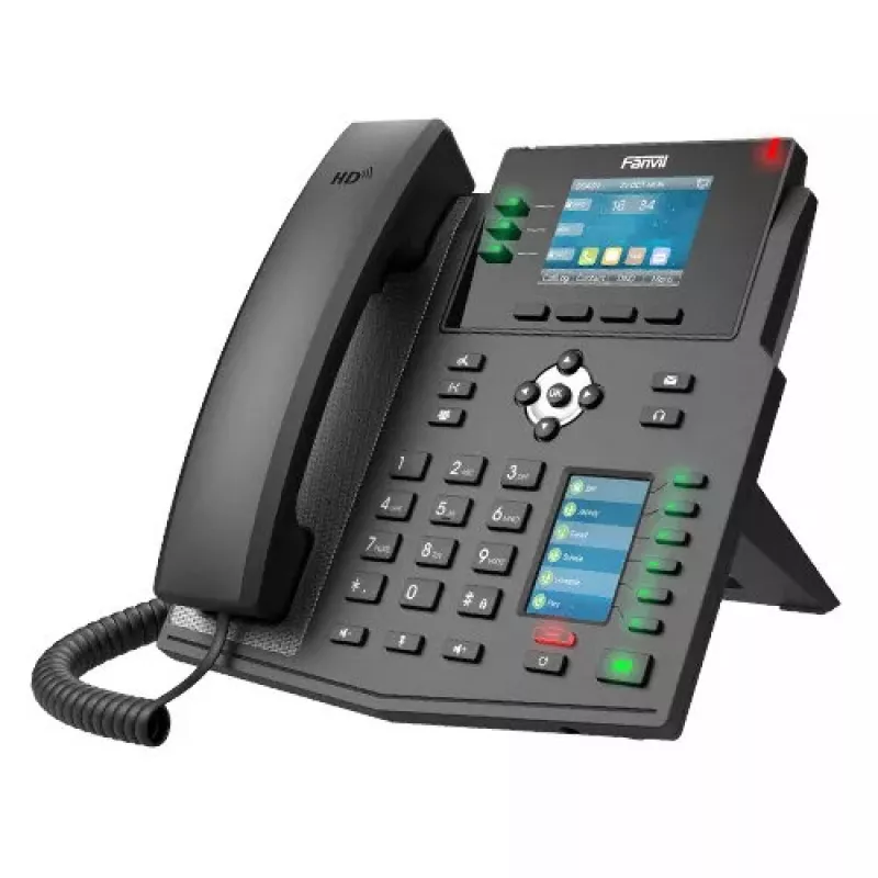 IP telefonas Fanvil X4U juodas 12 linijų LCD Wi-Fi
