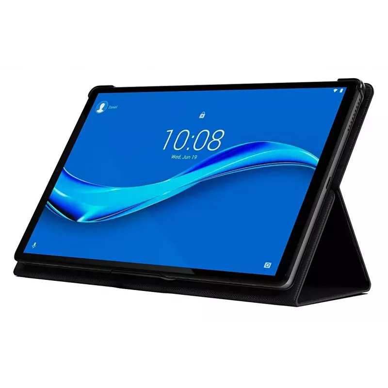 Dėklas-lankstinukas Lenovo Tab M10 Plus FHD ZG38C02959 – poliuretanas, tinka 26,2 cm (10,3 col.) ekranui, juodas