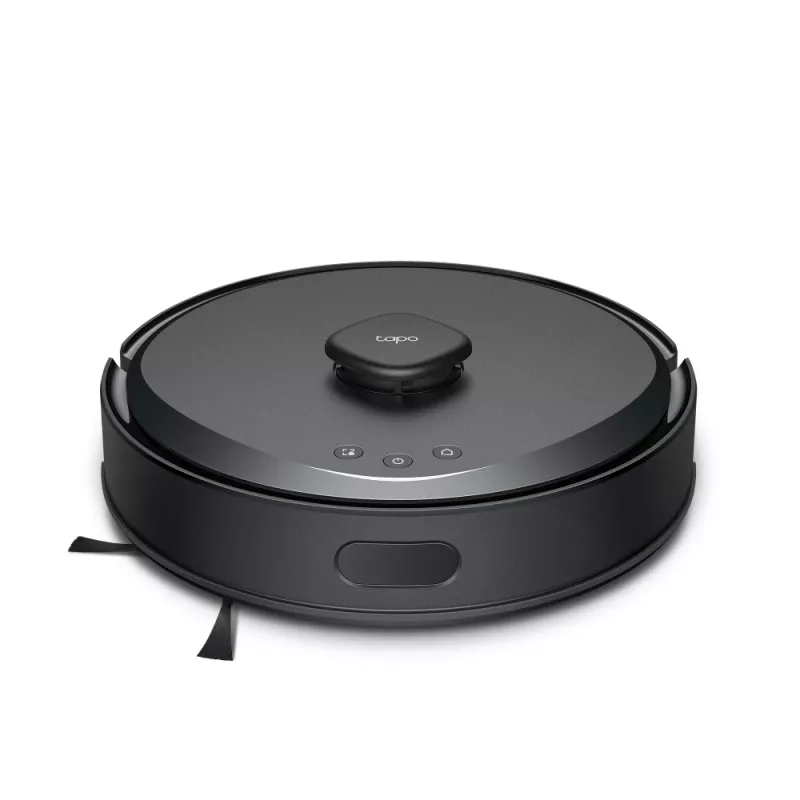 TP-Link Tapo Robotinis dulkių siurblys, be maišelio, juodas, apvalus, įkrovimas, 55 dB, 0,3 l