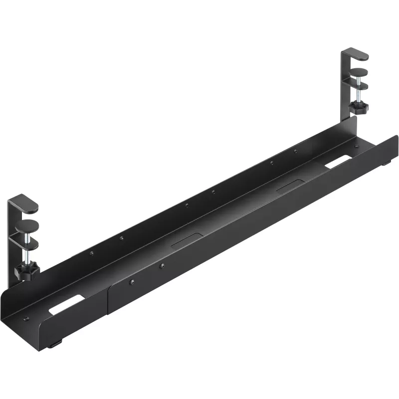 InLine Universal kabelių kreipiamoji 3 lygių (80/100/120 cm) tvirtinimui po stalu, juoda