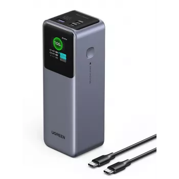 Ugreen 25000mAh 200W greito įkrovimo išorinė baterija, pilka