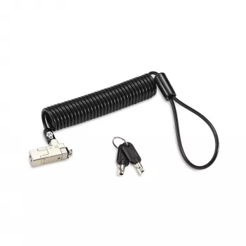 Kensington Slim NanoSaver 2.0 nešiojamas raktinis užraktas sidabrinis juodas 1,8 m