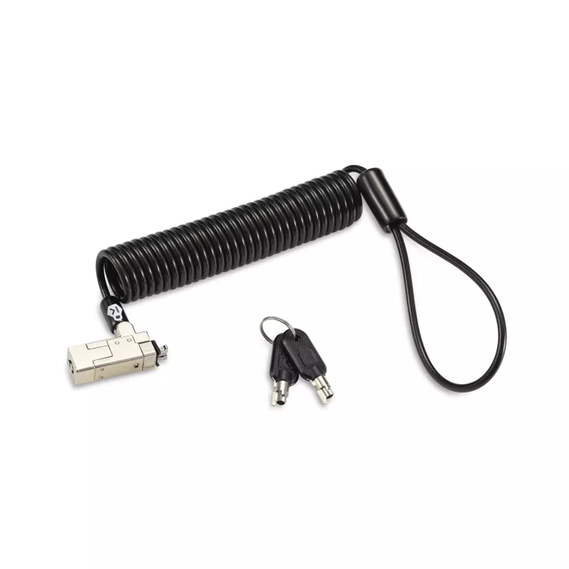 Kensington Slim NanoSaver 2.0 nešiojamas raktinis užraktas sidabrinis juodas 1,8 m