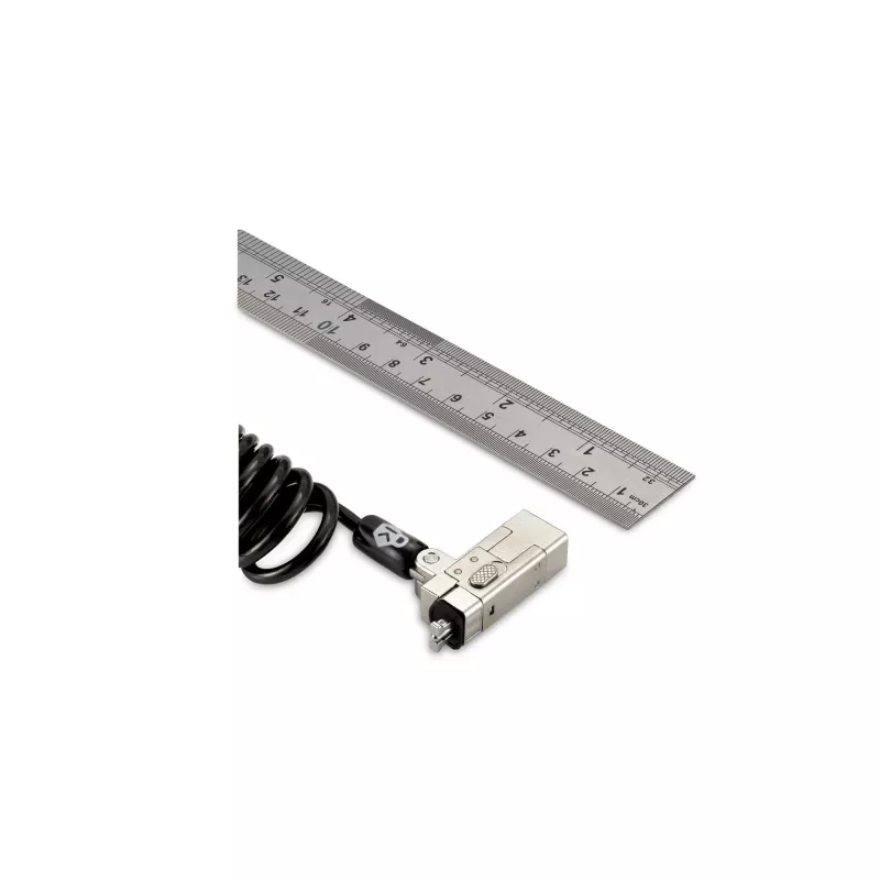 Kensington Slim NanoSaver 2.0 nešiojamas raktinis užraktas sidabrinis juodas 1,8 m
