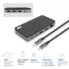 ACT USB-C 4K MST dokų stotelė 2 HDMI monitoriams, Ethernet, USB-C, 3x USB-A, PD perdavimu ir 1 metro nuimamu jungiamuoju kabeliu