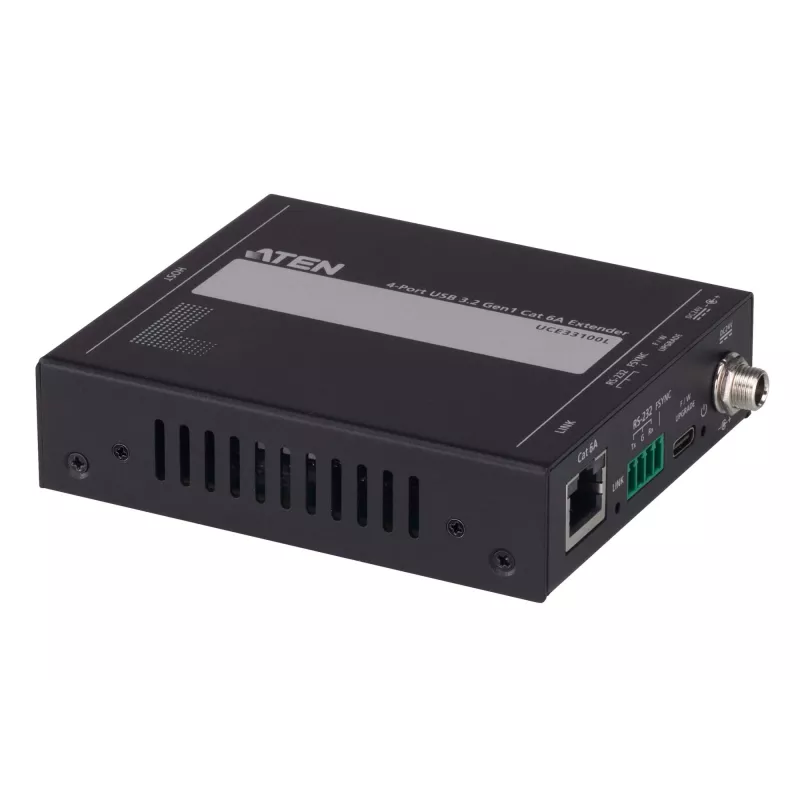 ATEN UCE33100 tinklo plėtiklis Tinklo siųstuvas ir imtuvas Juoda