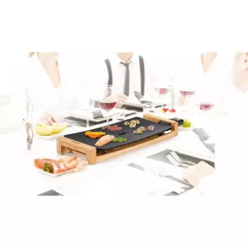 Stalinė viryklė Princess 103026 Table Chef Pure Black, aliuminis, bambukas, juoda, 220 W