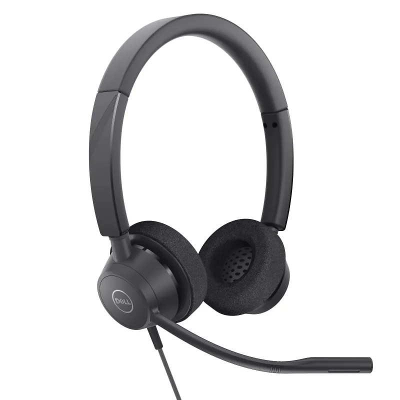 DELL Pro Stereo Headset - WH3022, laidinis, biurui / skambučių centrui, 96 g, ausinės, juodos