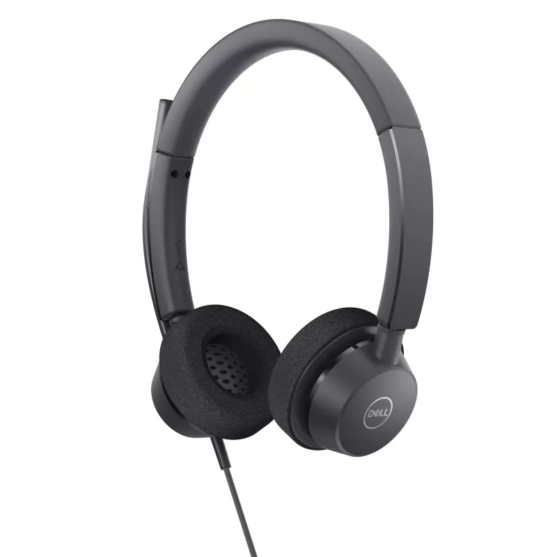 DELL Pro Stereo Headset - WH3022, laidinis, biurui / skambučių centrui, 96 g, ausinės, juodos