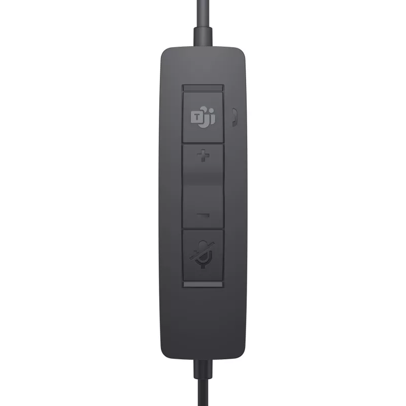 DELL Pro Stereo Headset - WH3022, laidinis, biurui / skambučių centrui, 96 g, ausinės, juodos
