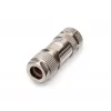 Digitus CAT 6A M12 Jack X-coded IP67 vyriškoji jungtis plokščia, sidabrinė