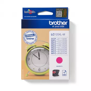 Brother LC125XLM rašalo kasetė 1 vnt. Originali Papildomai (Super) Didelio našumo Purpurinė