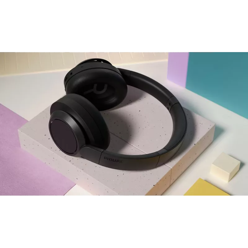 Philips 6000 serijos TAH6509BK/00 ausinės / ausinių rinkinys Belaidės Skambučiai/Muzika/Sportas/Kasdieninis naudojimas Juoda