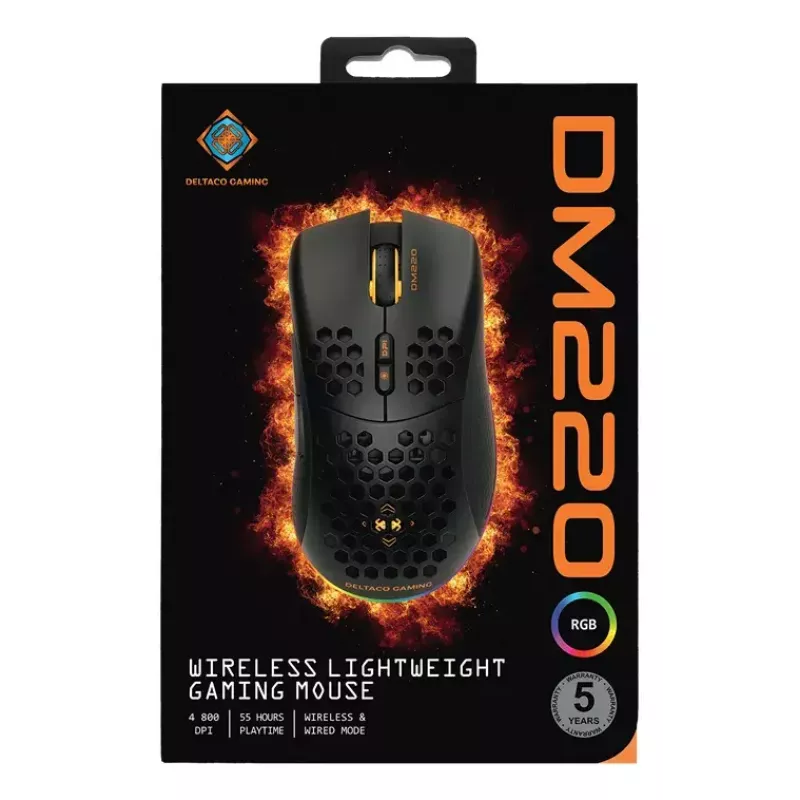 Pelė Deltaco GAM-120 belaidė RF USB Type-A