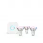Philips Hue White and colour ambience Essential starter kit: 3 GU10 smart bulbs (345 lm)