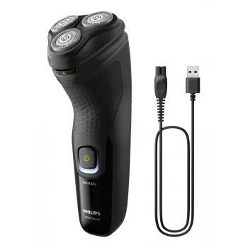 Philips X3021/00 vyrų skustuvas Rotacinis skustuvas Trimeris Juoda