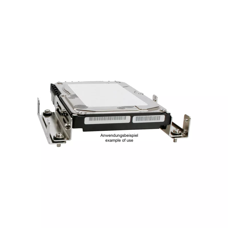 InLine standžiųjų diskų vibracijos slopintuvas Anti Vibration 5,25 col. į 3,5, juodas