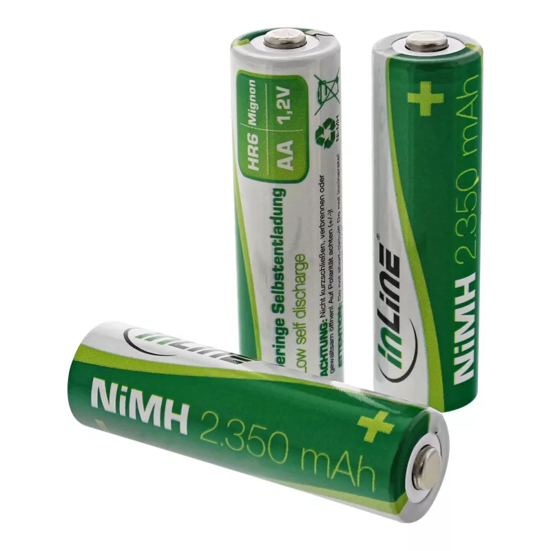 InLine NiMH įkraunama baterija, Mignon (AA), 2350 mAh, paruošta naudoti