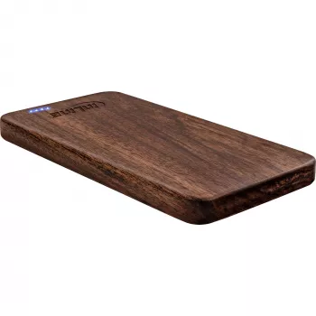 InLine woodplate, USB PowerBank 5.000mAh, su LED, riešutmedžio mediena