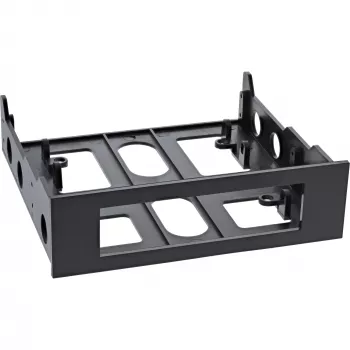 Priekinė panelė InLine 03700B Diskelių įrenginio montavimo rėmelis su varžtais, juoda
