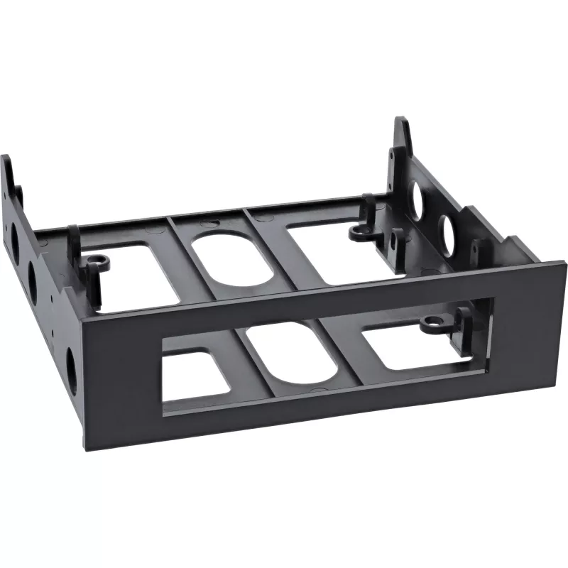 Priekinė panelė InLine 03700B Diskelių įrenginio montavimo rėmelis su varžtais, juoda