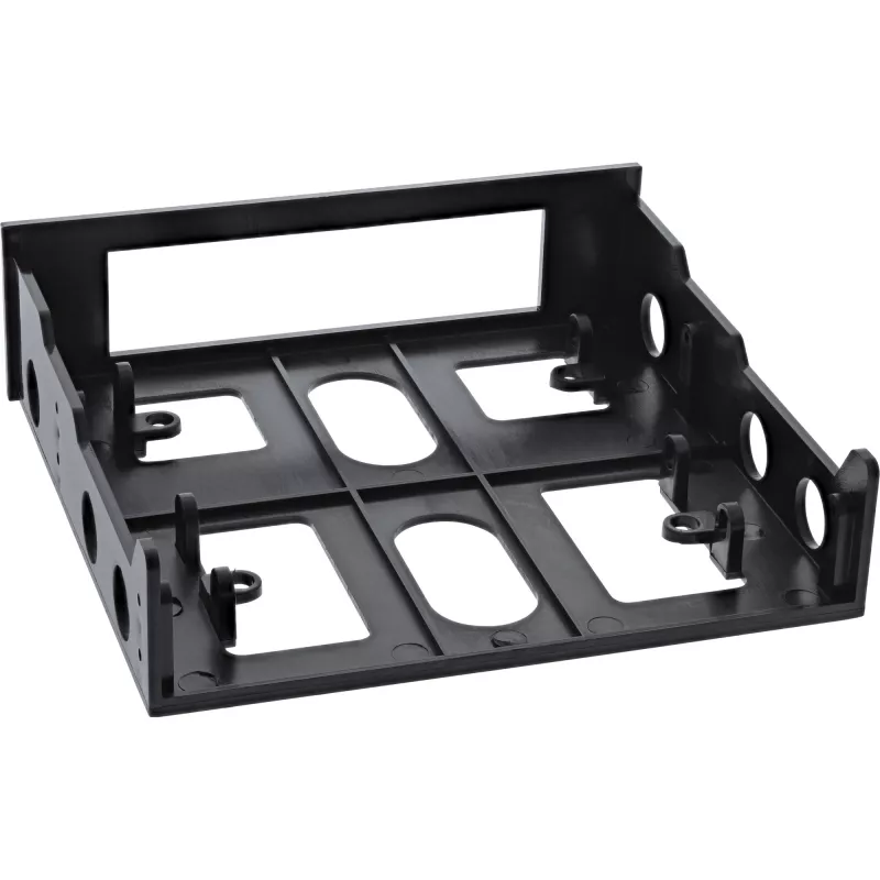Priekinė panelė InLine 03700B Diskelių įrenginio montavimo rėmelis su varžtais, juoda