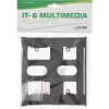Priekinė panelė InLine 03700B Diskelių įrenginio montavimo rėmelis su varžtais, juoda