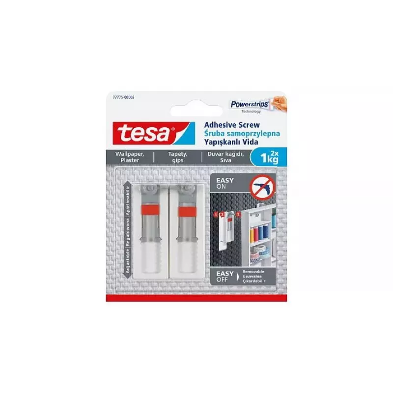 Universalus kabliukas TESA 77775 Outdoor White 2 vnt.