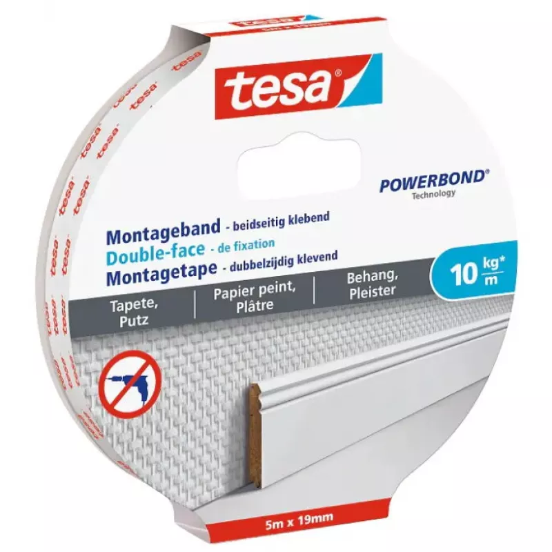 Montavimo juosta TESA 77743-00000-00 5 m Balta 19 mm